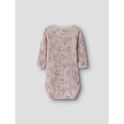 NAME IT Baby Wang uld langærmet bodystocking - Violet Ice