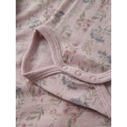 NAME IT Baby Wang uld langærmet bodystocking - Violet Ice