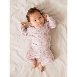 NAME IT Baby Wang uld langærmet bodystocking - Violet Ice