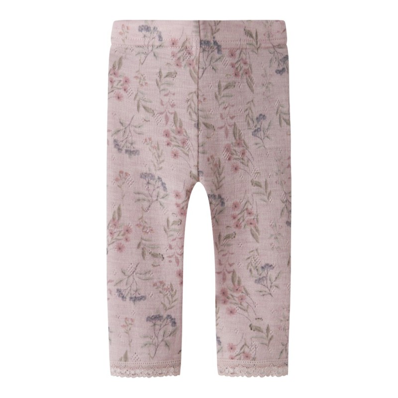 NAME IT Baby Wang uld leggings - Violet Ice