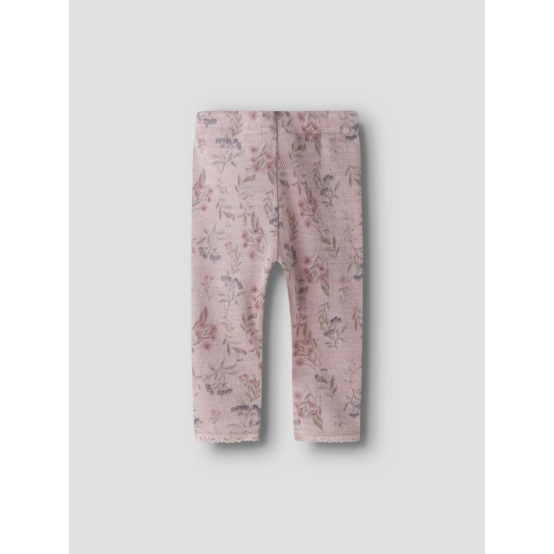 NAME IT Baby Wang uld leggings - Violet Ice