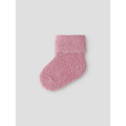 NAME IT Baby Terry fluffy strømper - Lilas