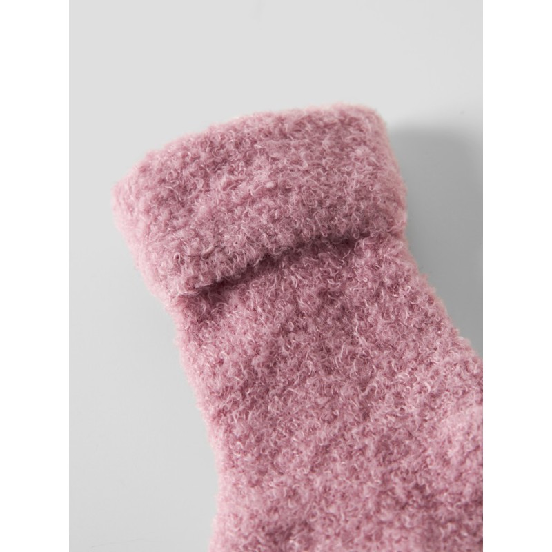 NAME IT Baby Terry fluffy strømper - Lilas