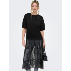 ONLY Tahlia blonde kjole top - Sort