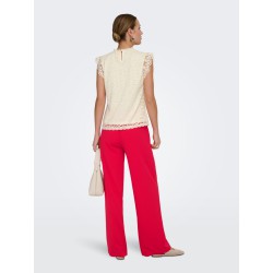 JDY Lotas Blonde Top - Cloud Dancer