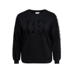 ONLY CARMAKOMA Beatrix Langærmet Sweatshirt - sort