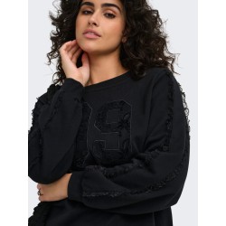 ONLY CARMAKOMA Beatrix Langærmet Sweatshirt - sort