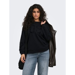 ONLY CARMAKOMA Beatrix Langærmet Sweatshirt - sort