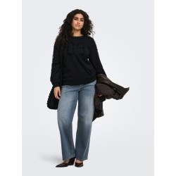 ONLY CARMAKOMA Beatrix Langærmet Sweatshirt - sort