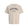 JACK & JONES PLUS Denver Logo T-shirt - Moonbeam