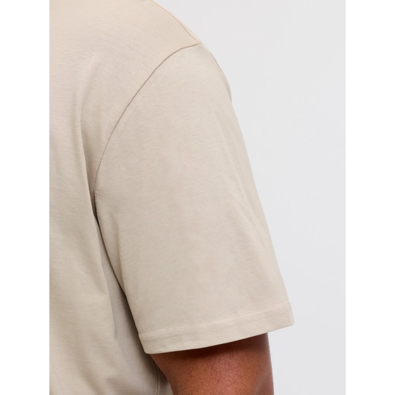 JACK & JONES PLUS Denver Logo T-shirt - Moonbeam