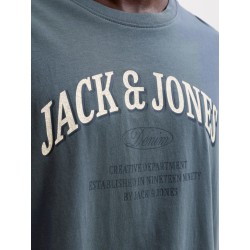 JACK & JONES PLUS Denver Logo T-shirt - Turbulence