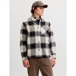 JACK & JONES Jackson ternet overshirt - Cloud Dancer