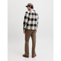 JACK & JONES Jackson ternet overshirt - Cloud Dancer