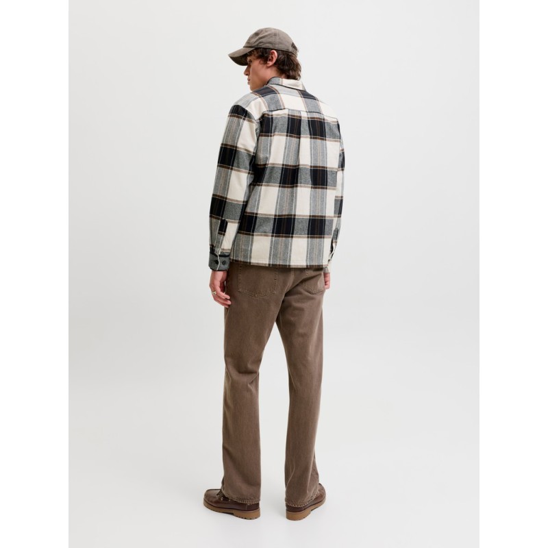 JACK & JONES Jackson ternet overshirt - Cloud Dancer