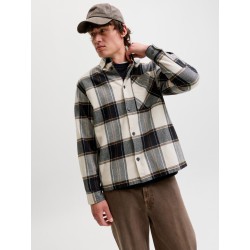 JACK & JONES Jackson ternet overshirt - Cloud Dancer