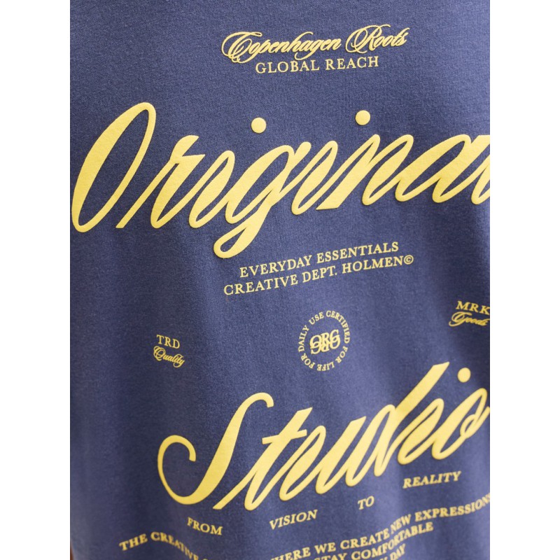 JACK & JONES JUNIOR Norrebro Typo T-shirt - Crown Blue