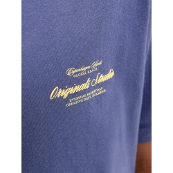 JACK & JONES JUNIOR Norrebro Typo T-shirt - Crown Blue