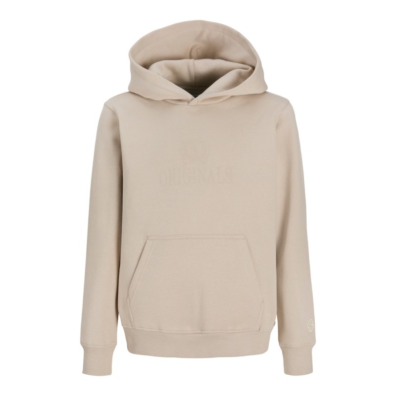 JACK & JONES JUNIOR Frederiksberg monogram sweat hoodie - Feather Gray