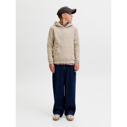 JACK & JONES JUNIOR Frederiksberg monogram sweat hoodie - Feather Gray