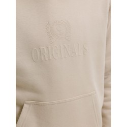 JACK & JONES JUNIOR Frederiksberg monogram sweat hoodie - Feather Gray