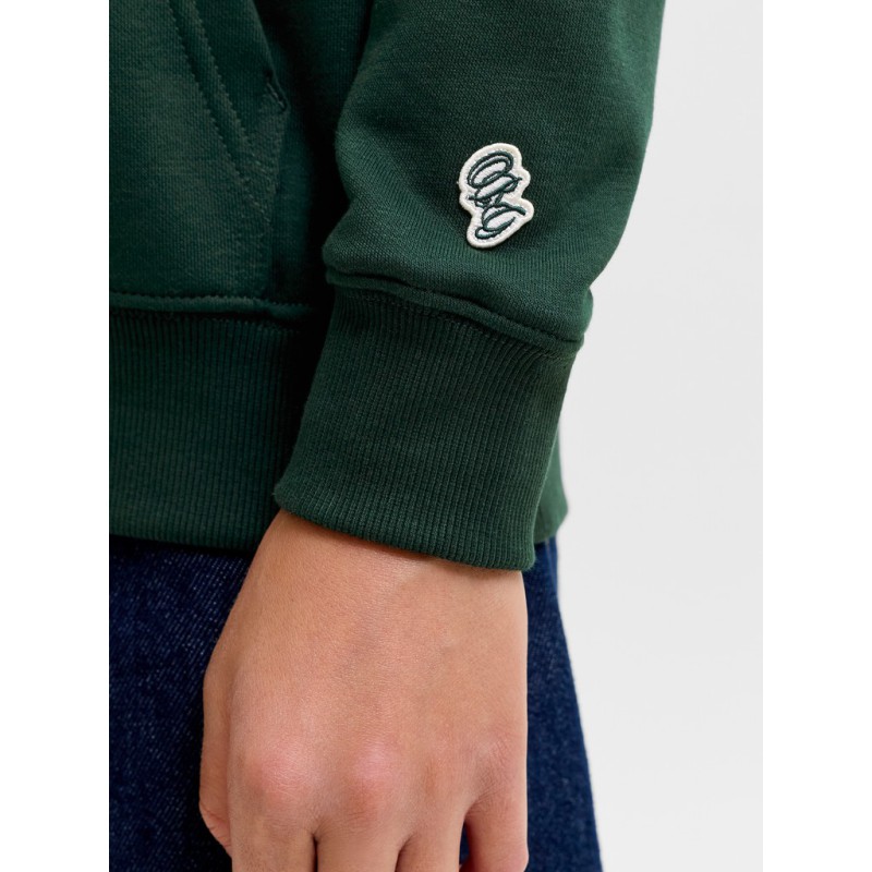 JACK & JONES Junior Frederiksberg monogram sweat hoodie - Pine Grove