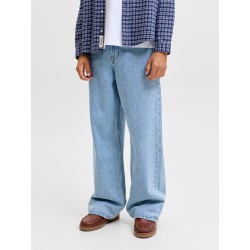 JACK & JONES JUNIOR Dave wide fit jeans - Light Blue Denim