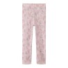 NAME IT MINI Wang uld leggings med hulmønster - Violet Ice
