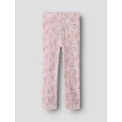 NAME IT MINI Wang uld leggings med hulmønster - Violet Ice