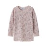 NAME IT MINI Wang uld top med hulmønster - Violet Ice