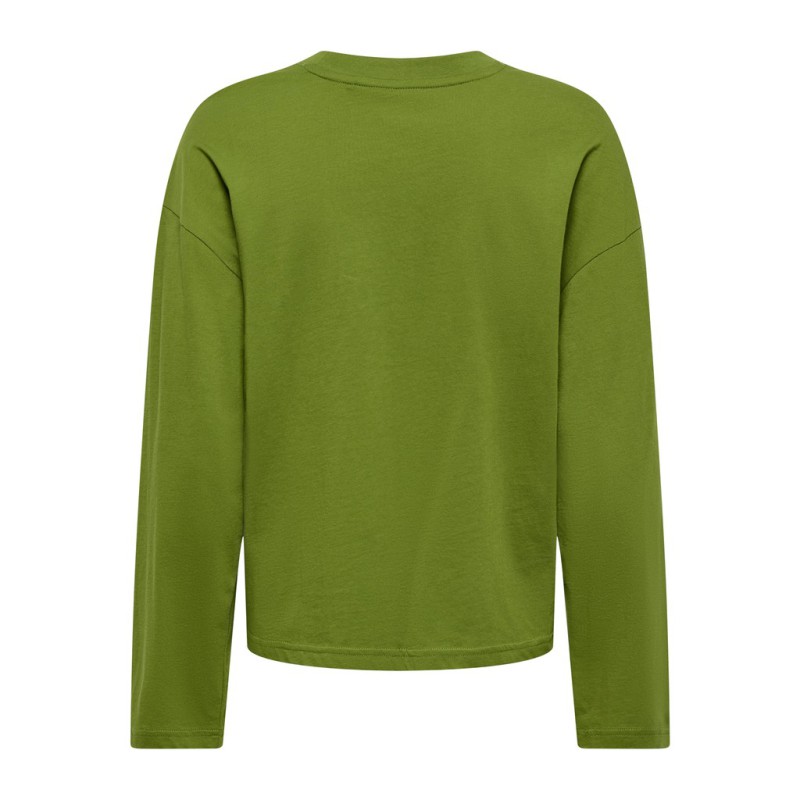 ONLY Happy langærmet T-shirt - Cardamon Seed