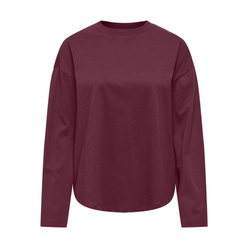 ONLY Happy langærmet T-shirt - Fig