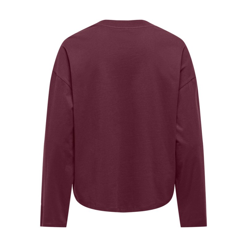 ONLY Happy langærmet T-shirt - Fig