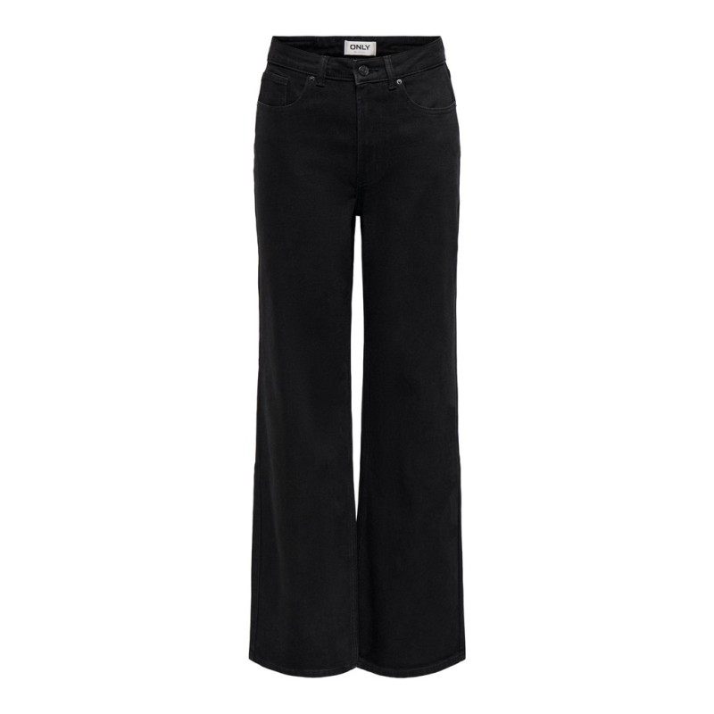 ONLY Juicy HW wide fit jeans - Black