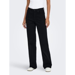 ONLY Juicy HW wide fit jeans - Black