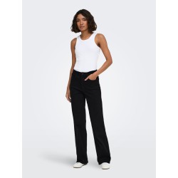 ONLY Juicy HW wide fit jeans - Black