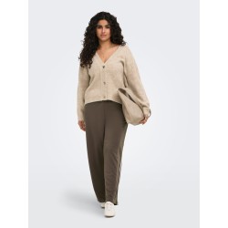 ONLY CARMAKOMA Zoey strik cardigan - Woodsmoke