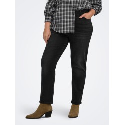 ONLY CARMAKOMA EMILY stretch HW ankel jeans - Washed Black