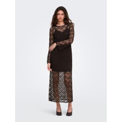 JDY Silvia lace maxi kjole - Mulch