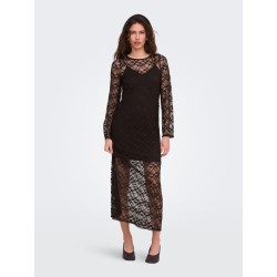 JDY Silvia lace maxi kjole - Mulch