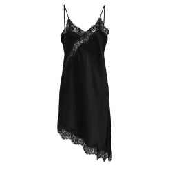 JDY Cally satin singlet kjole - Black