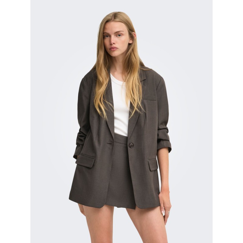 ONLY Linda boyfriend blazer - Chocolate Torte