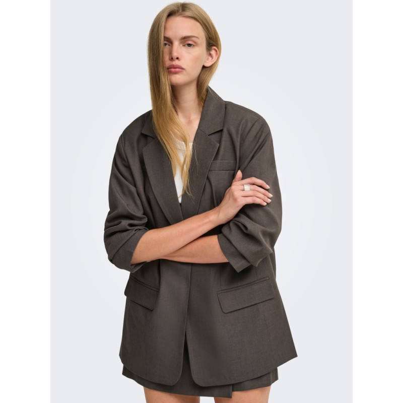 ONLY Linda boyfriend blazer - Chocolate Torte