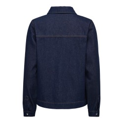 ONLY Belle denim skjorte - Dark Blue Denim
