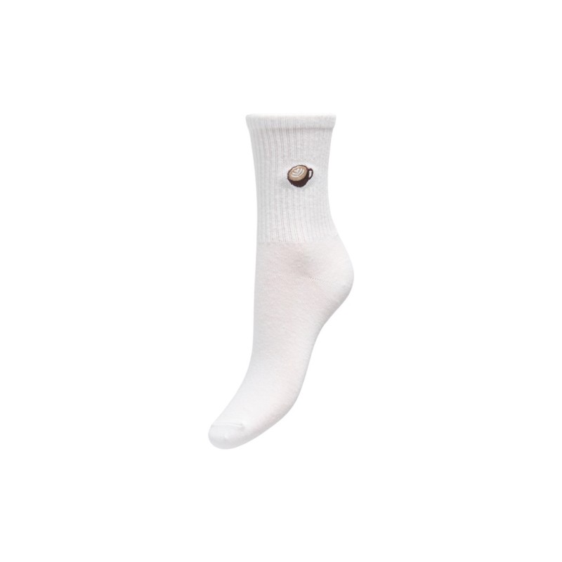 ONLY Sophia Tennis Strømper - Cloud Dancer/Coffee