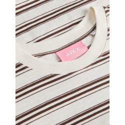 JJXX Sophia boxy langærmet T-shirt - Carafe/ Vanilla