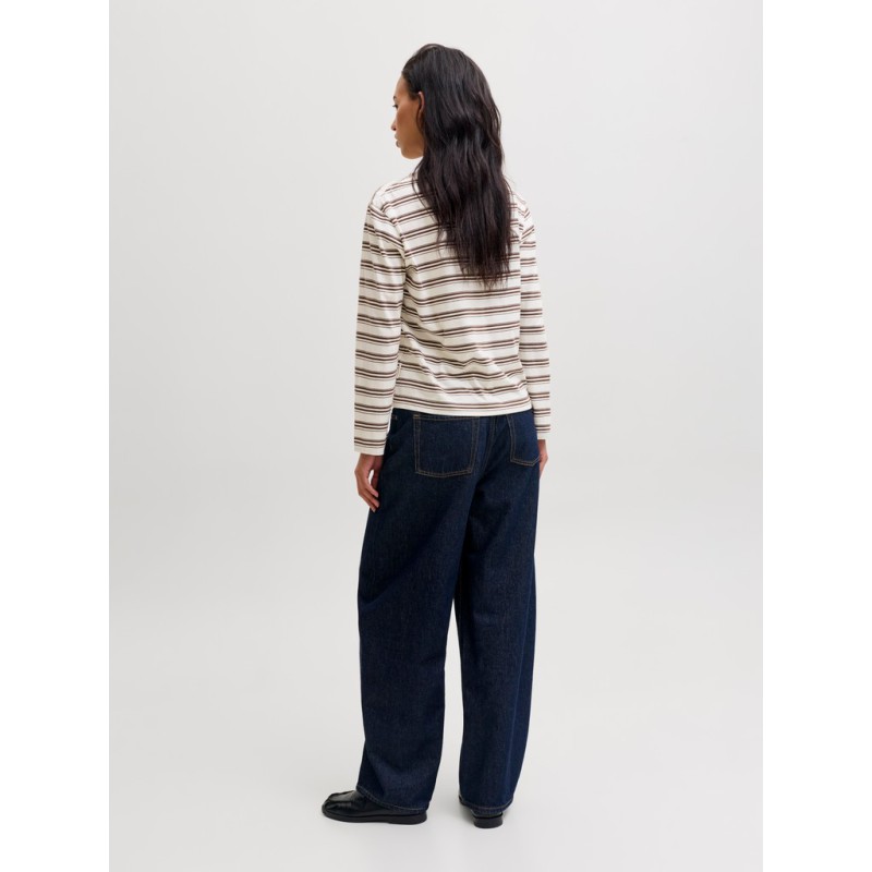JJXX Sophia boxy langærmet T-shirt - Carafe/ Vanilla