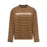ONLY Freja langærmet T-shirt med striber - Bracken/Buckthorn