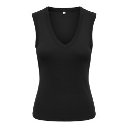 ONLY Rina V-hals tank Top - Black