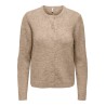 ONLY Olivia langærmet strik cardigan - Humus